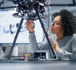 GettyImages - drones construction work